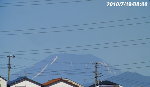富士山の残雪