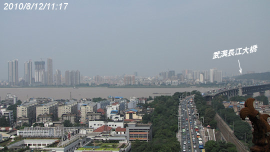 黄鶴楼から見た長江
