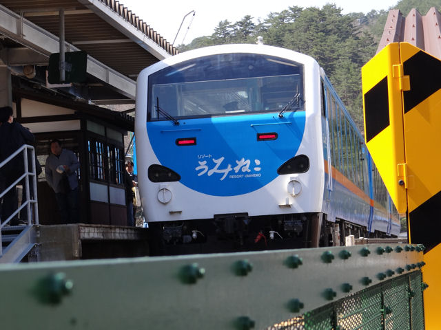 八戸からのJR乗り入れ列車、田野畑駅