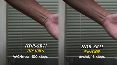 HDMI出力と 内部記録
