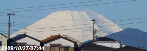 台風一過の富士山